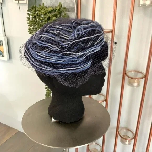 Vintage Maxine Hats Union Made Toque Netted Hat